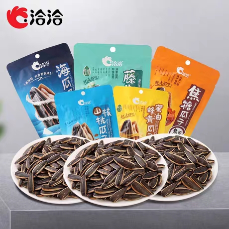 洽洽瓜子海盐味108g山核桃味葵花子蜂蜜黄油葵花籽恰恰瓜子藤椒味