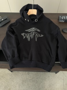 波拉韩国童装男童卫衣秋冬季新款儿童洋气时髦连帽上衣中大童卫衣