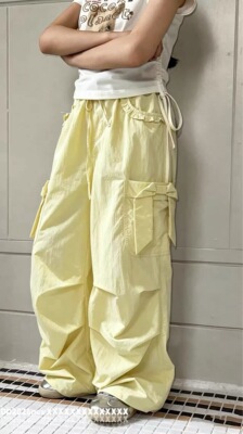 波拉韩国女童工装裤2026新款儿童休闲宽松直筒薄款长裤子潮