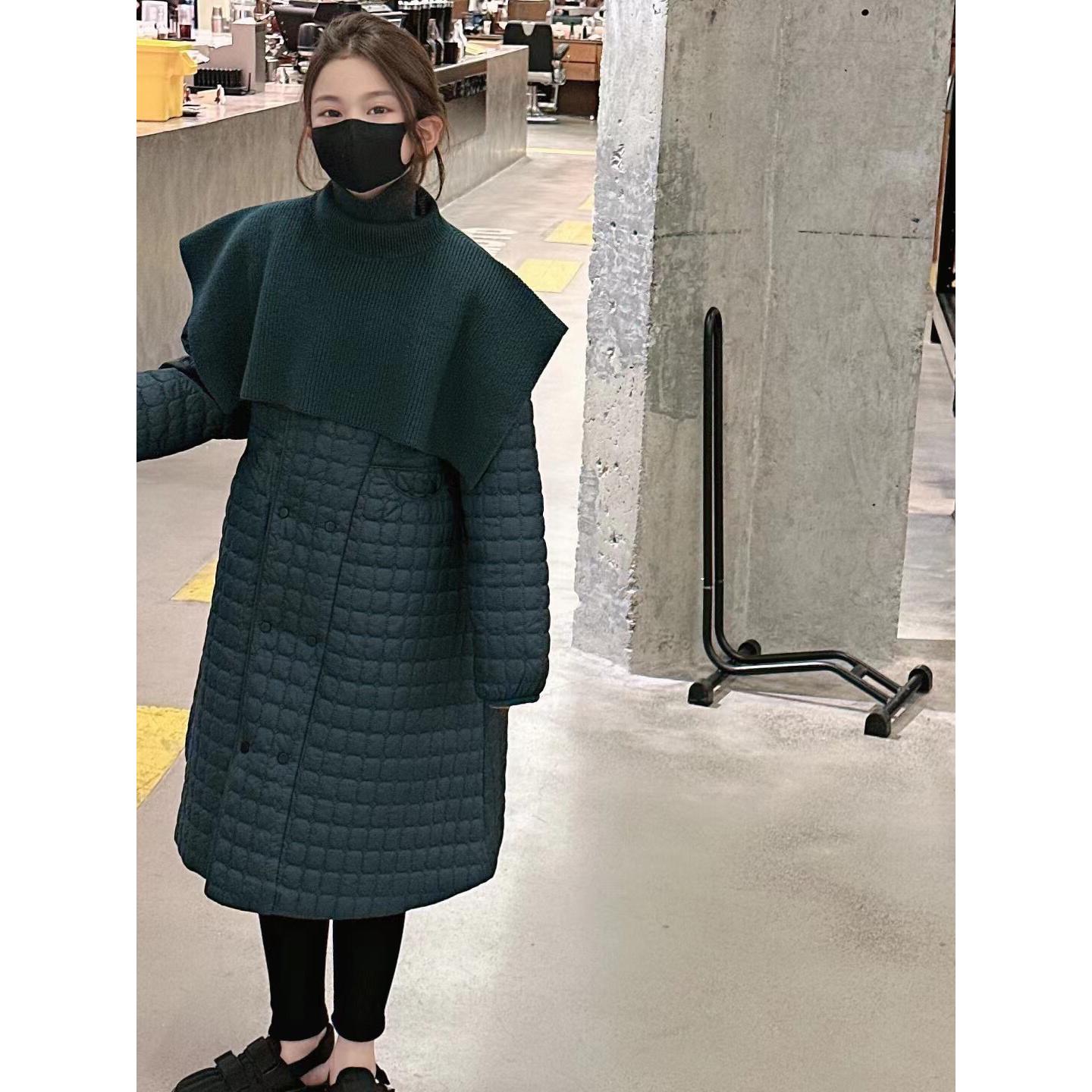 波拉韩国童装儿童加绒棉服2024秋冬新款男女童韩版宽松加厚外套潮