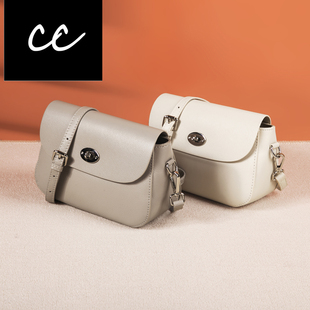 CC真皮腋下包百搭单肩斜挎包简约休闲女包小众质感软皮包包2509