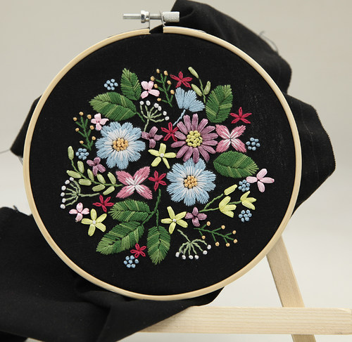 DIYdiy材料包小件花卉绣简单