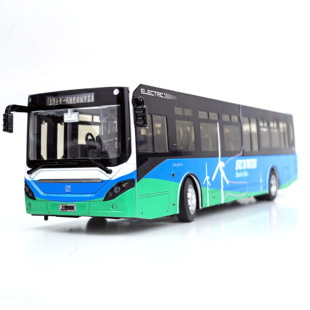 43上海申沃客车SWB6128纯电动公交车模型原厂涂装