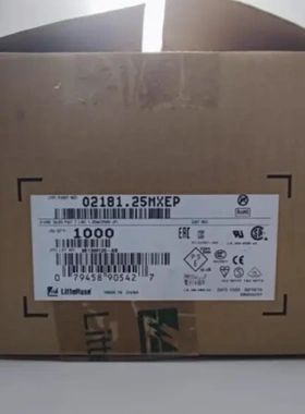 原装力特 02181.25MXEP 1.25A 250V  5*20带引线慢断玻璃保险丝管