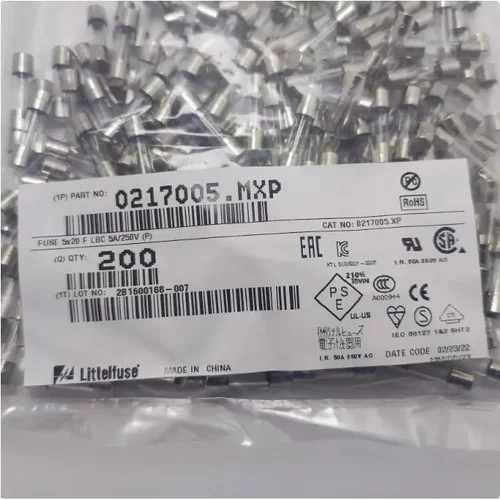 0217005.MXP快断熔玻璃保险丝管