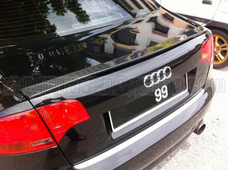 탄소 섬유 AUDI 2002-2008 A4 B6 B7 C 수정 리어 윙에 적합