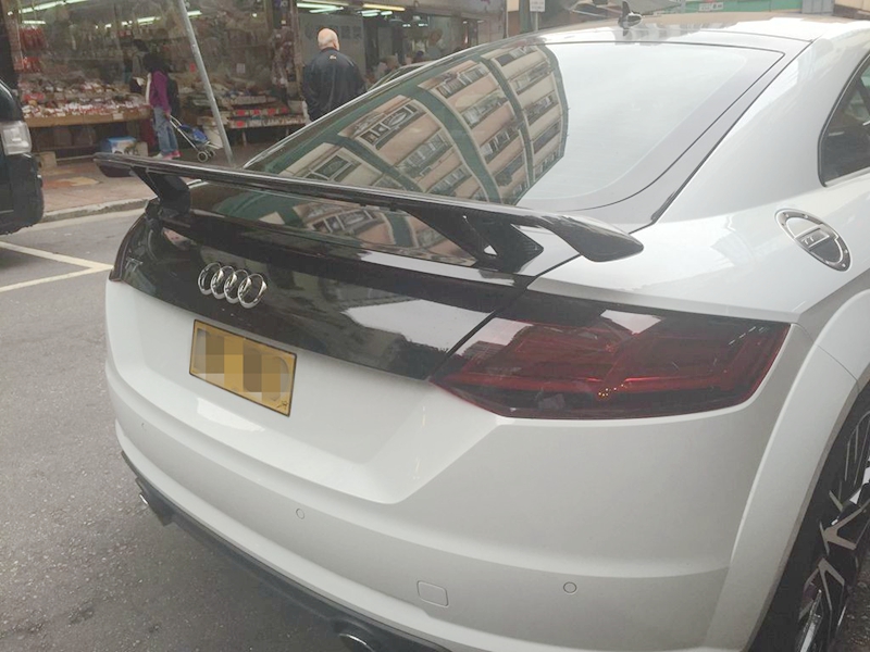 适用于碳纤维奥迪2007-2017年TT TTS TTRS S款汽车改装件尾翼