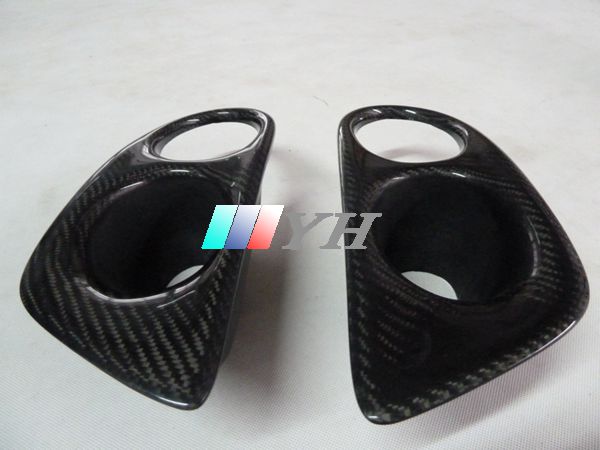 탄소 섬유에 적합 BMW 2001-2006 3 시리즈 2 도어 E46 M3 수정 안개등 공기 흡입구 안개등 커버