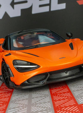 新款 仿真唛凯仑765LT合金车模摆件超跑声光可开门儿童玩具车