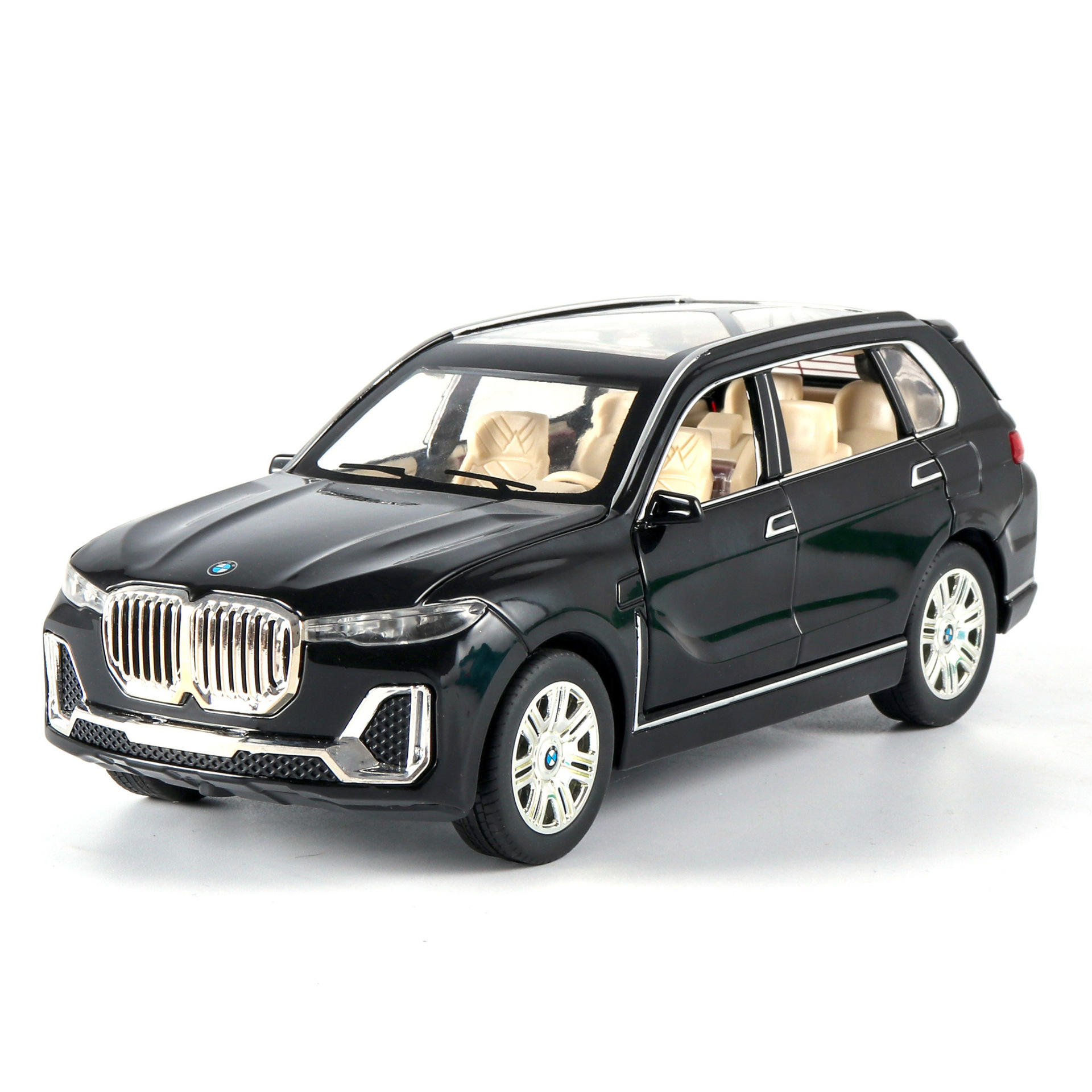 新款 车致1/寳马X7合金汽车模型声光越野车仿真金属车24012盒装