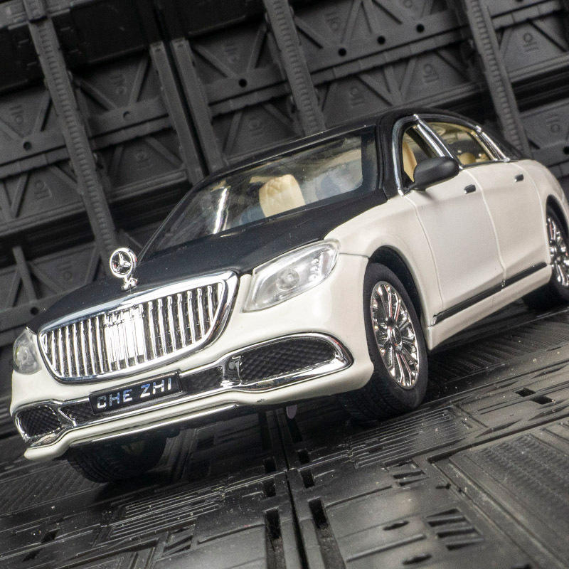 新款 车致仿真大奔迈吧赫S600合金轿车模型汽车摆件玩具车