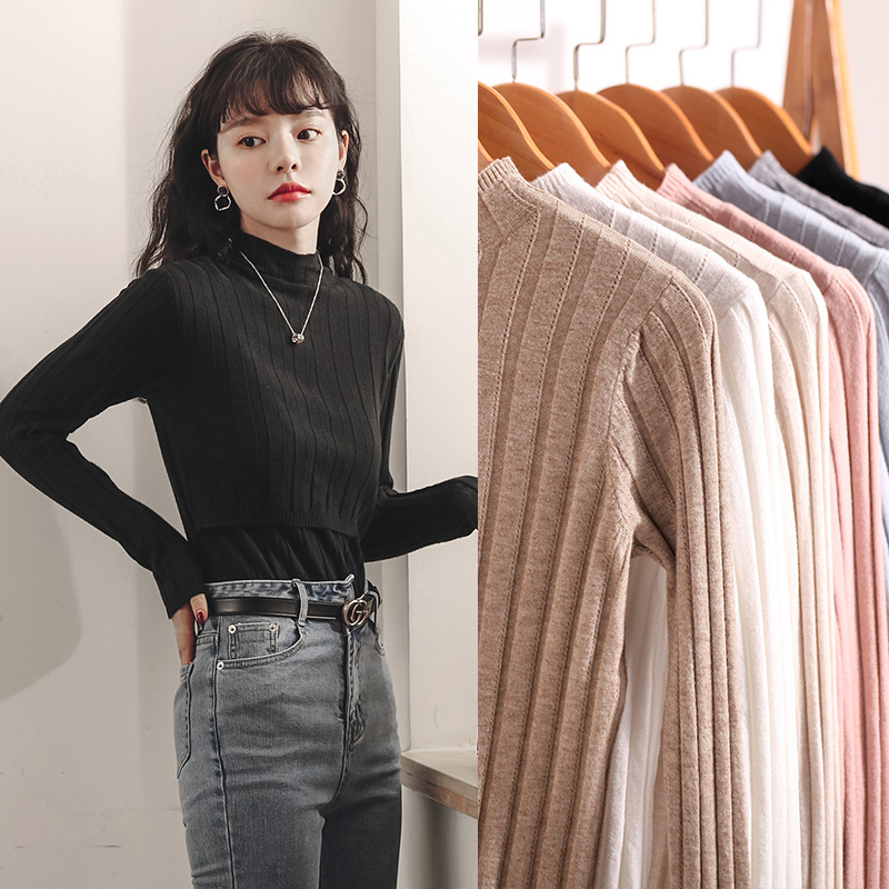 哺乳装外出时h尚上衣秋冬季哺乳衣服产后毛衣孕妇内搭衣辣妈款冬