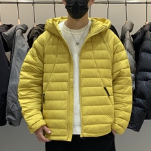 冬季韩版男士复古轻盈舒适白鸭绒排骨羽绒服城市通勤防风外套上衣