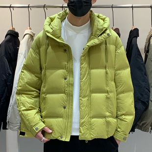 冬季韩版男士泡芙排骨连帽羽绒服百搭潮流时尚休闲蓬松保暖面包服