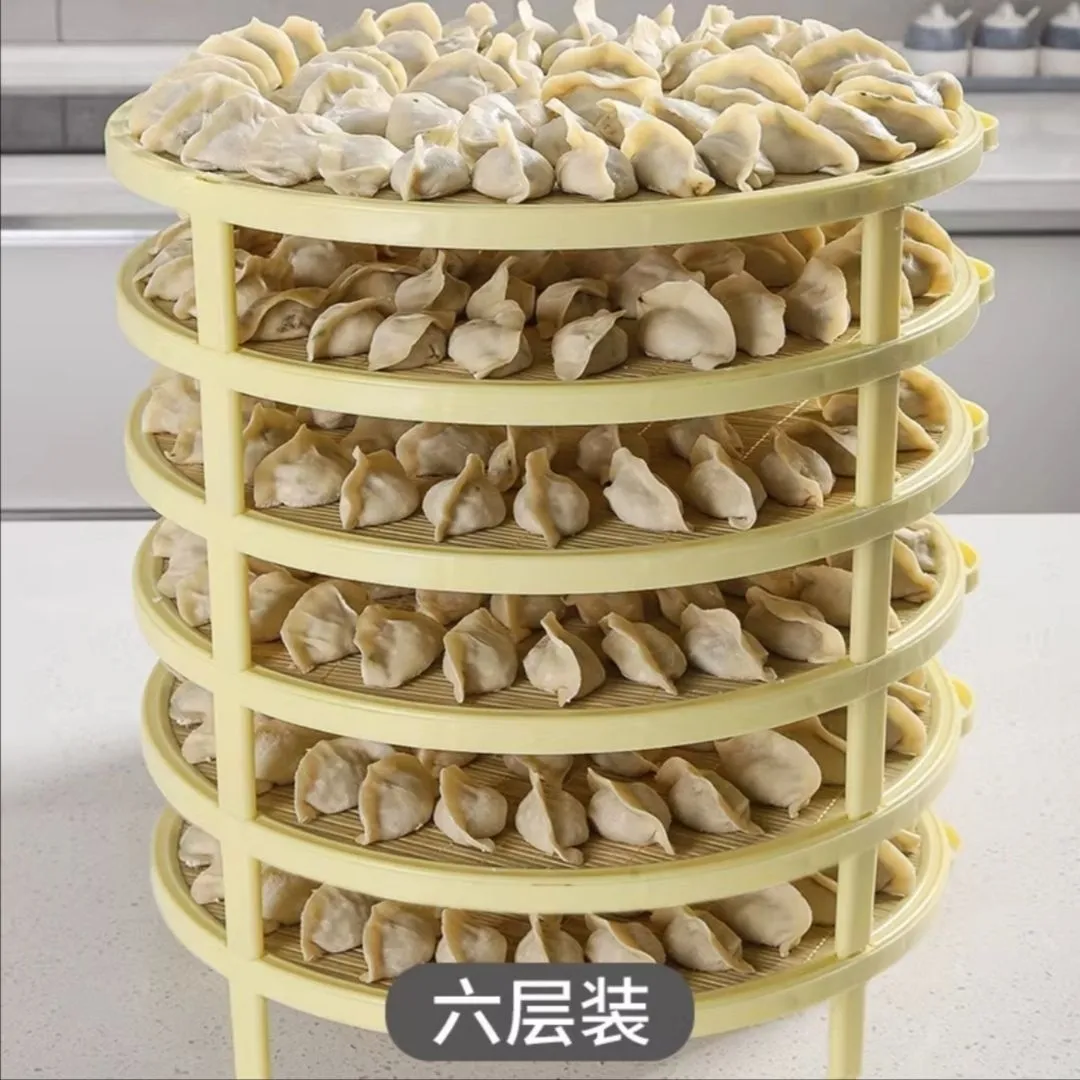 家用青竹多层饺子竹子水饺圆形