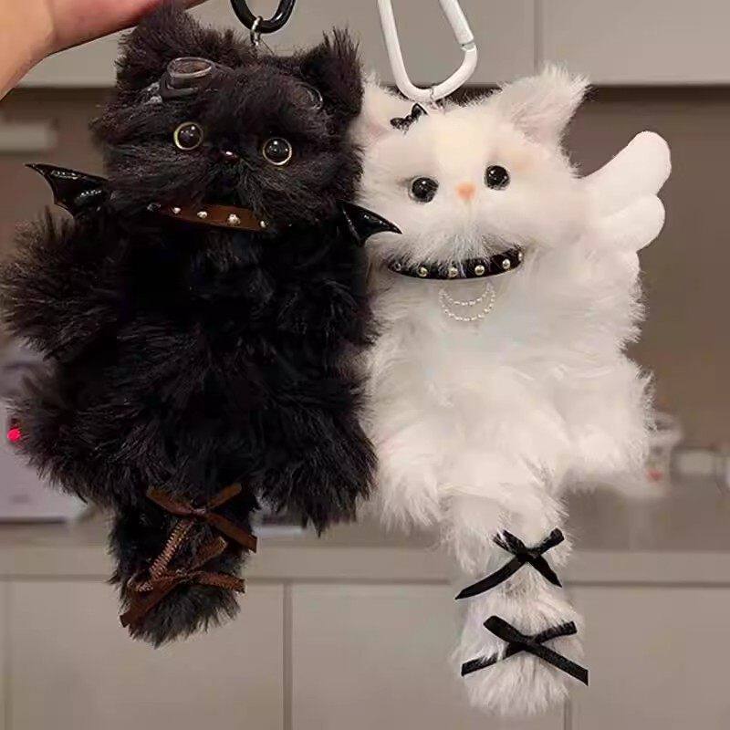 可爱毛绒小猫咪扭扭棒钥匙扣挂件成品生日送女生闺蜜朋友惊喜礼物