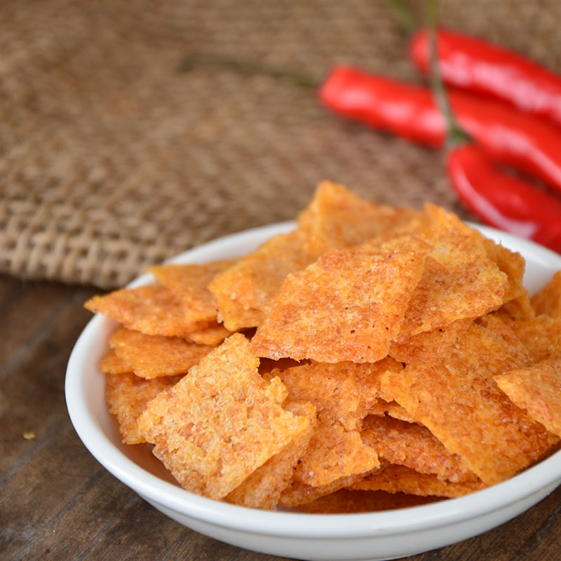 安徽宣城泾县特产云岭锅巴辣子原味香辣酱锅巴蟹黄锅巴零食有酱包