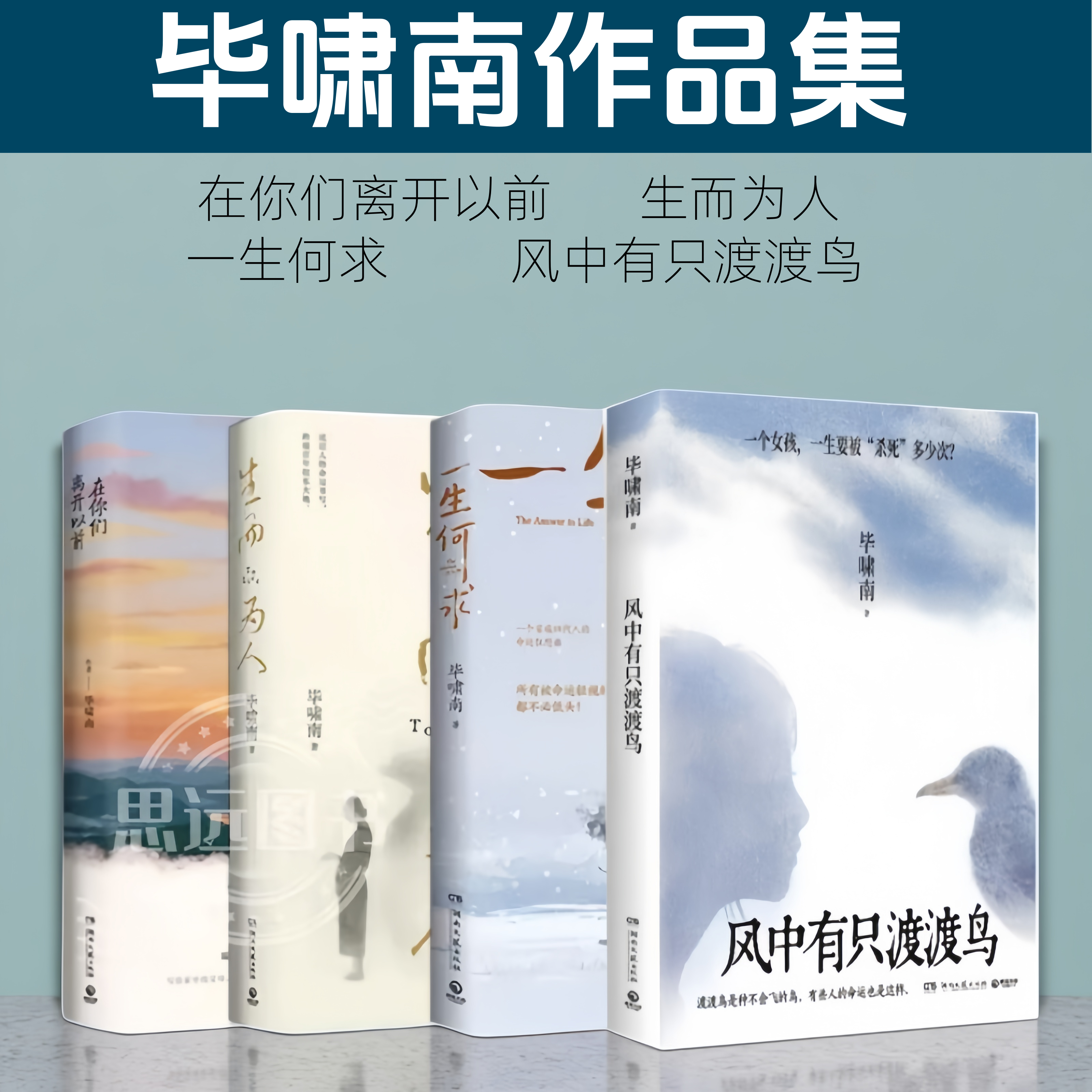 毕啸南小说作品集 一生何求+生而为人+在你们离开以前  + 风中有只渡渡鸟 一本治愈两代人的生命自度 正版 书籍