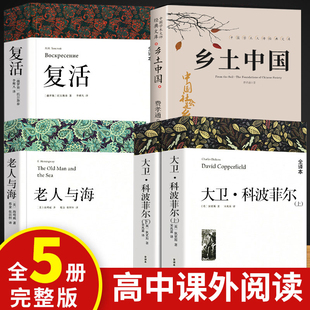 原著套装 高一必读课外书大卫科波菲尔复活老人与海乡土中国红楼梦百年孤独高中必读名著世界十大名著全套正版 可任选