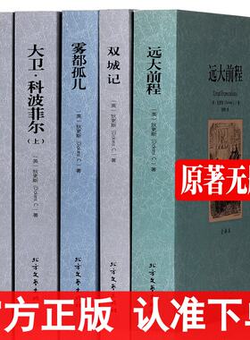狄更斯经典作品集 远大前程 大卫科波菲尔 雾都孤儿双城记(全译本) 中文完整版 /世界经典名著查尔斯狄更斯全集书籍外国文学名著