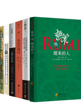 正版 鲁米诗集5册套装 在春天走进果园 醒来的人 鲁米抒情诗 万物生而有翼  鲁米偷走睡眠的人外国小说诗歌正版书籍