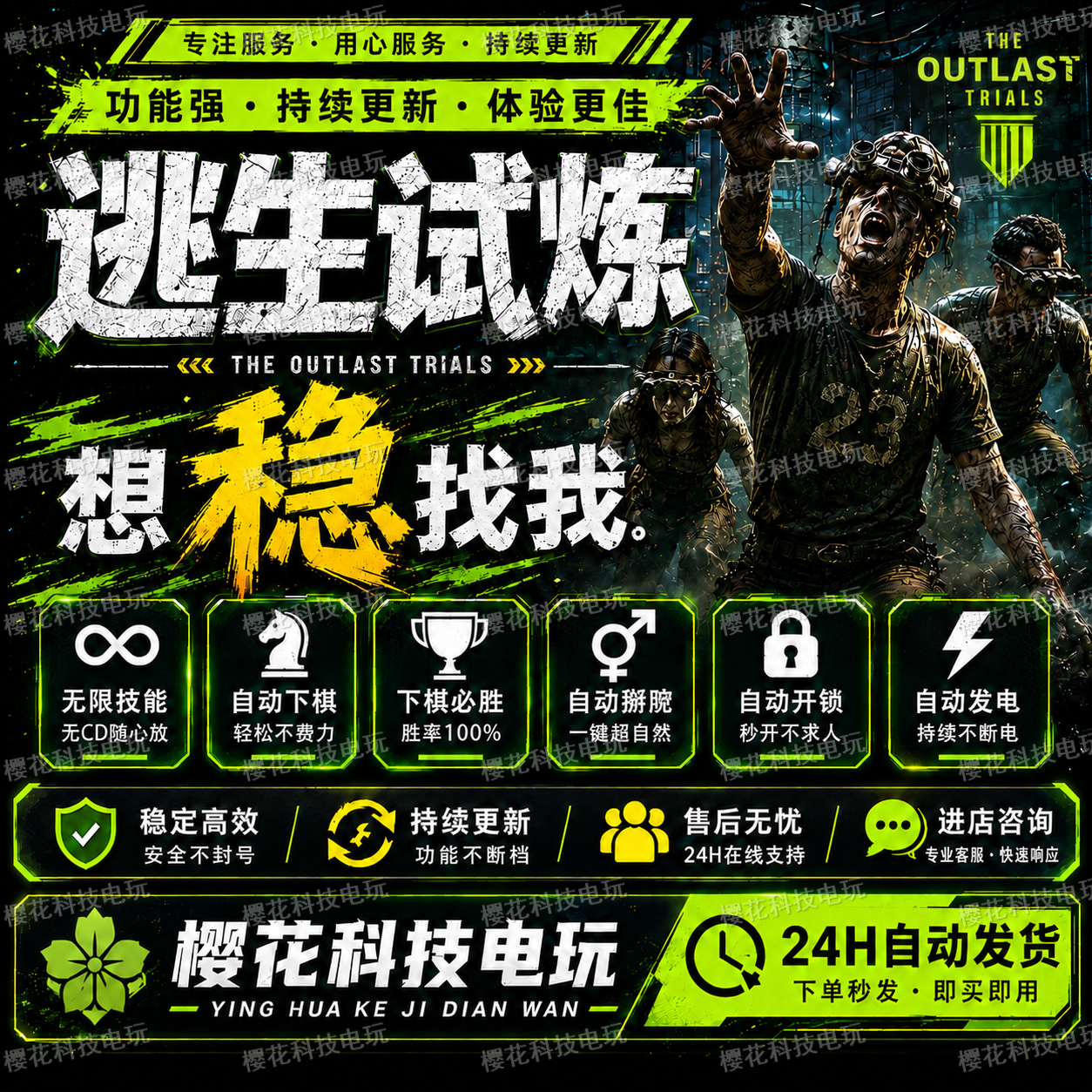 逃生试炼辅助科技 The Outlast Trials修改器 自动掰弯 自动下棋 - 实物图