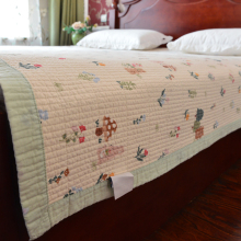 品质】高端纯棉床盖2025新款四季通用a类母婴级防滑全棉绗缝床单