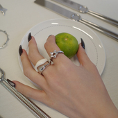 银色花花戒指 SESAME SEA 原创设计师品牌简约高级百搭设计感礼物