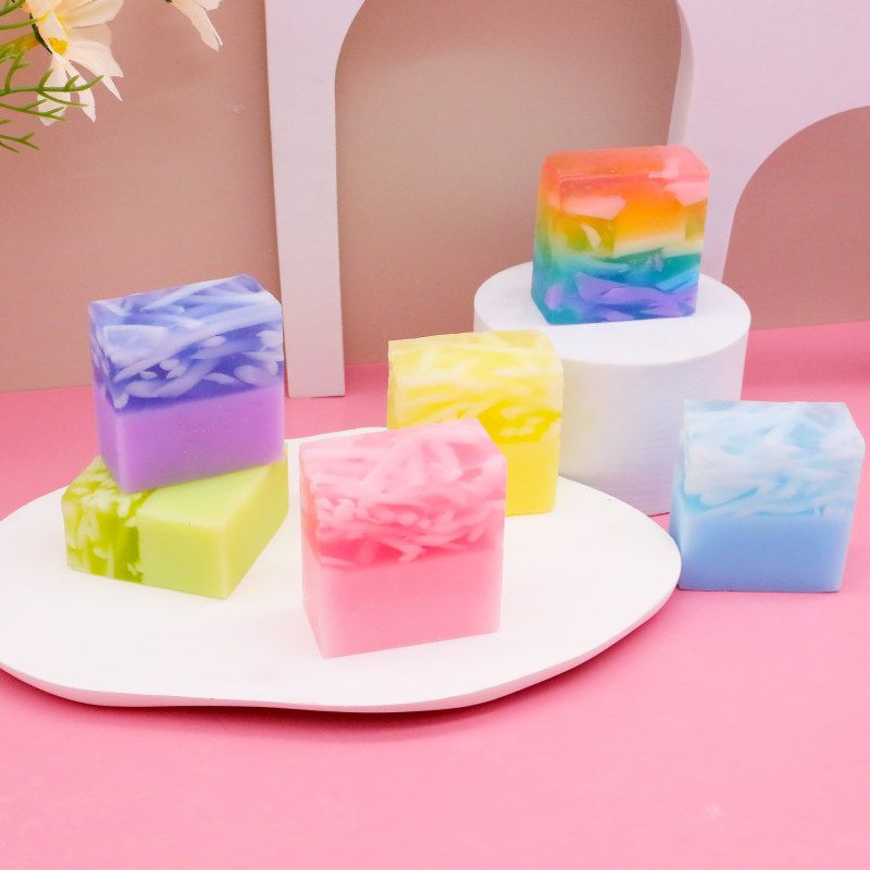 植物香氛皂玫瑰薰衣草果冻精油皂洁面100g SOAP rose lavender