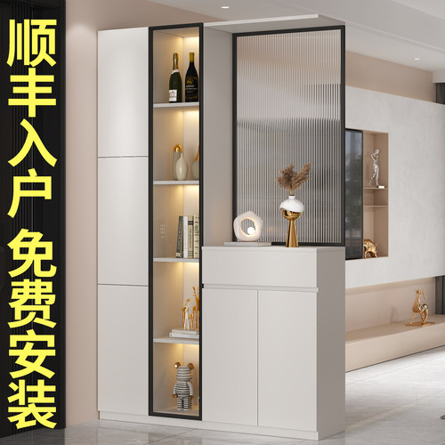 [平台严选]全实木玄关柜入户鞋柜