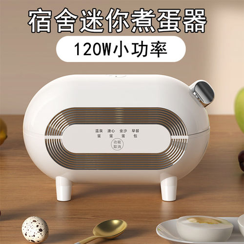 煮蛋器迷你小型一人定时免看管学生宿舍家用早餐机神器多功能120W