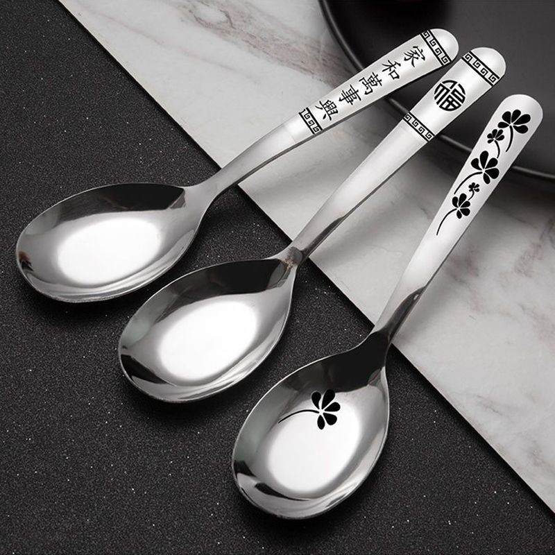 金牛山国风加厚加深不锈钢勺子