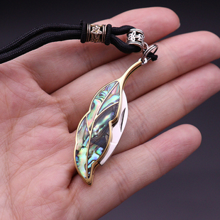 黄铜贝壳钥匙扣迷你折叠刀精美吊坠手工小刀快递刀小孩护身床头刀