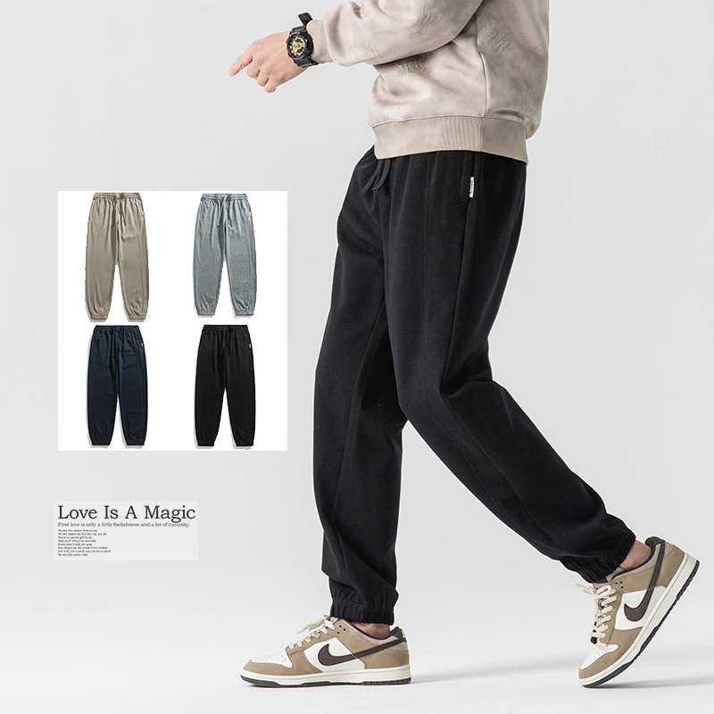 2025春季 款号F8001-P85 四色束脚牛奶丝立体剪裁运动裤潮