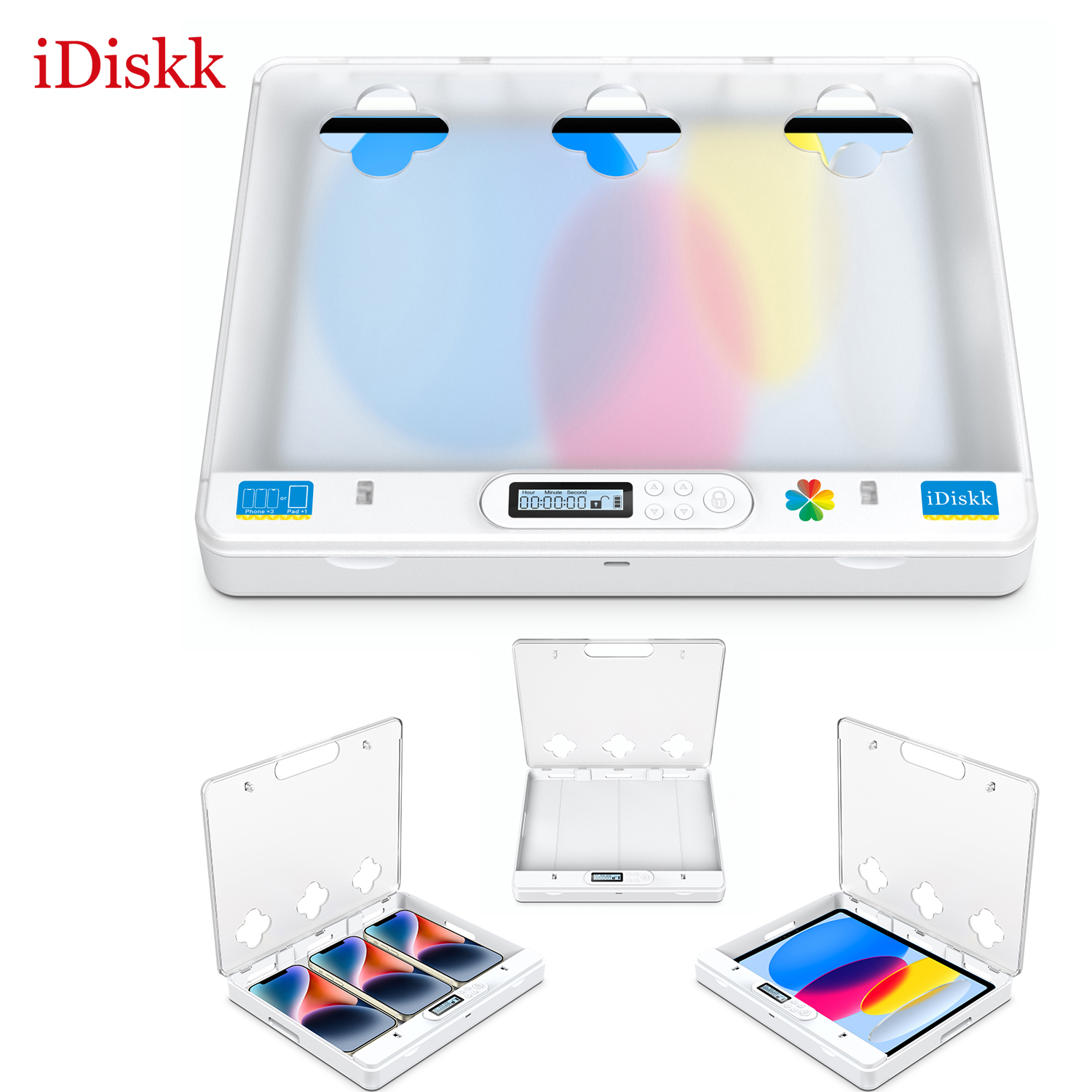 iDisksk平板自律定时锁保护盒
