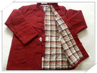 包邮 可机洗棉袄纯棉老粗布冬季 中老年爸爸棉外套宽松舒适 唐装 长袖