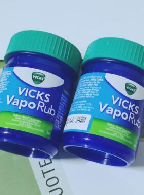 泰国原装 VICKS VapoRub薄荷膏通鼻蚊虫叮咬大人小孩宝宝适用25克