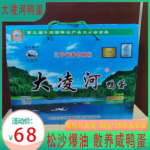 大凌河咸鸭蛋礼盒装下饭咸菜20枚朝阳特产鸭蛋流油腌制鲜鸭蛋正宗
