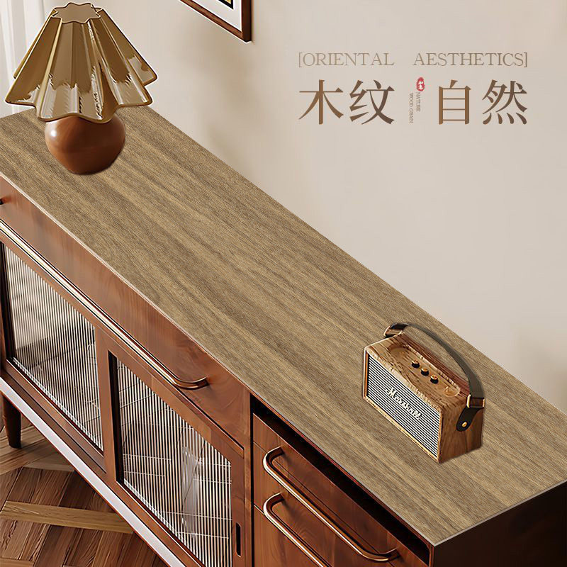 新款仿木纹餐边柜桌垫防水防油免洗玄关电视柜台面保护垫茶几桌布,家居饰品,家具贴,淘宝优惠券,粉丝福利购,淘宝优惠卷