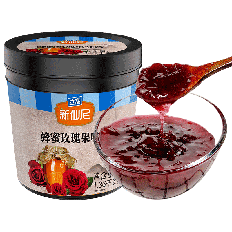 蜂蜜玫瑰果酱酱秋冬热饮奶茶果泥