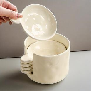 北欧风家用蘸料碟火锅调味碟高级感收纳碟盘套装小菜碟酱油碟醋碟