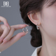 925纯银针几何耳环女小众气质冷淡风金属耳环个性 耳扣独特ins耳饰