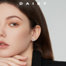 999纯银四叶草耳钉女精致小巧气质高级感耳环2025爆款 养耳洞耳饰