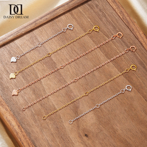 925纯银项链延长链不掉色配件