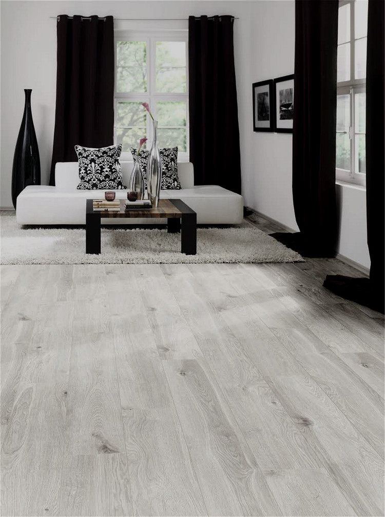 欧洲德国柯诺原装进口强化复合木地板灰色家用e0防菌卧室儿童房12