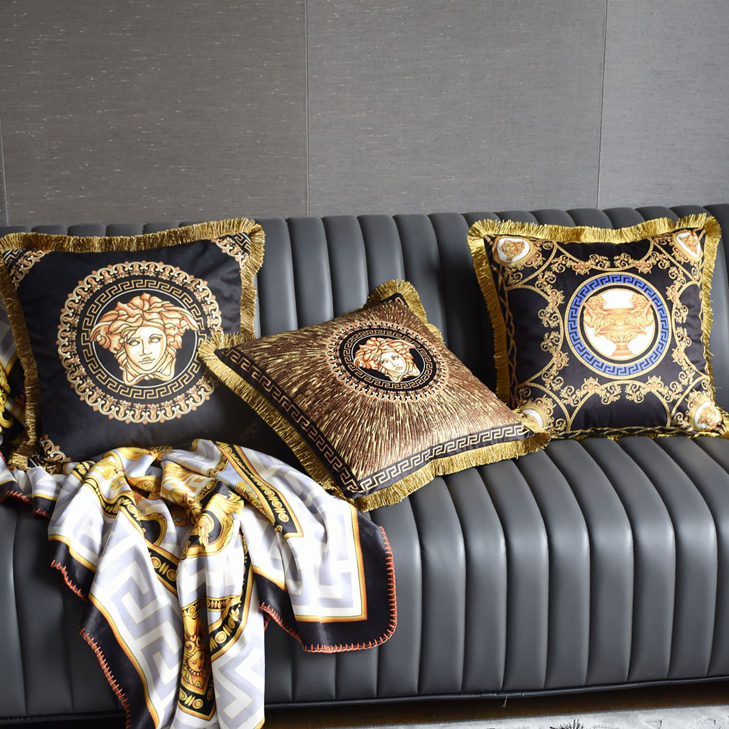 奢华欧式流苏抱枕酒店宾馆靠垫套办公室酒店ktv沙发样板房芯包邮