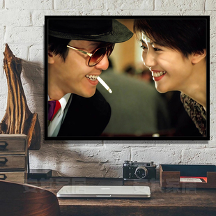 国产凌凌漆香港电影海报装饰画周星驰书房宿舍挂画咖啡厅酒吧壁画