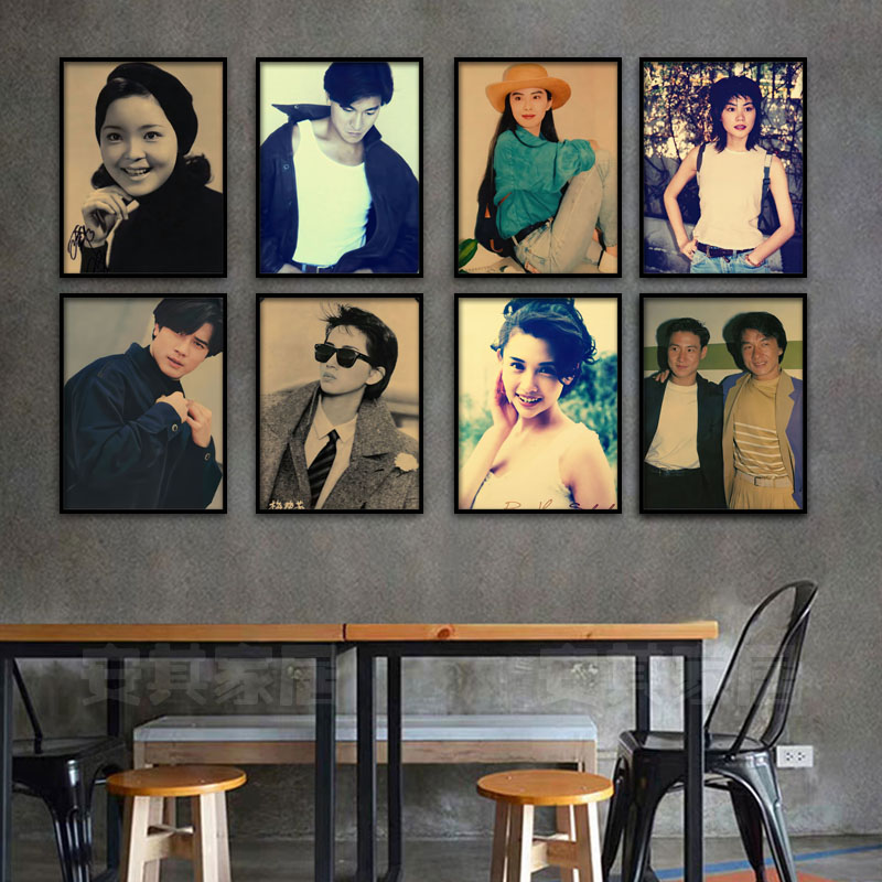 80年代港台明星海报挂画