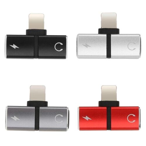 2 in 1 Audio Charging Adapter Connector for iPhone X 7 8 Cha