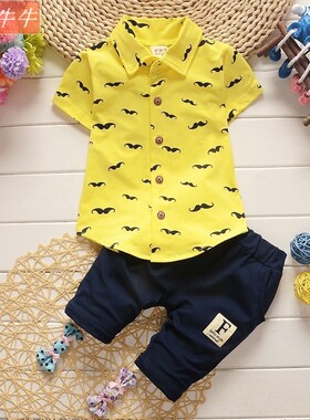 Baby boy clothes 2017 Summer Newborn child clothing cotton